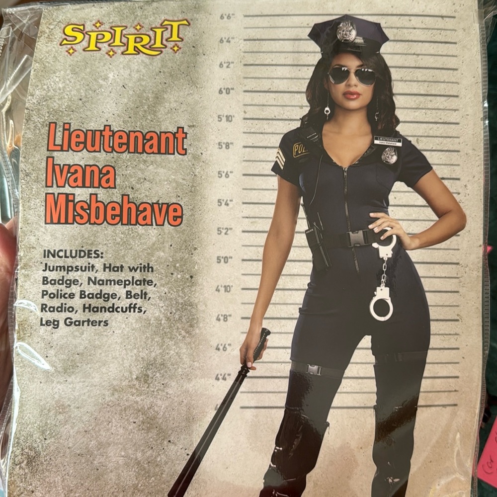Halloween costume: female police officer. Worn for 2 hours! Like brand new!